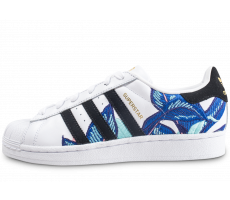 adidas superstar femme fleur bleu